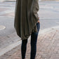Asymmetric Hem Batwing Sleeve Cardigans
