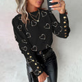 Cool Round Neck Long Sleeve Top