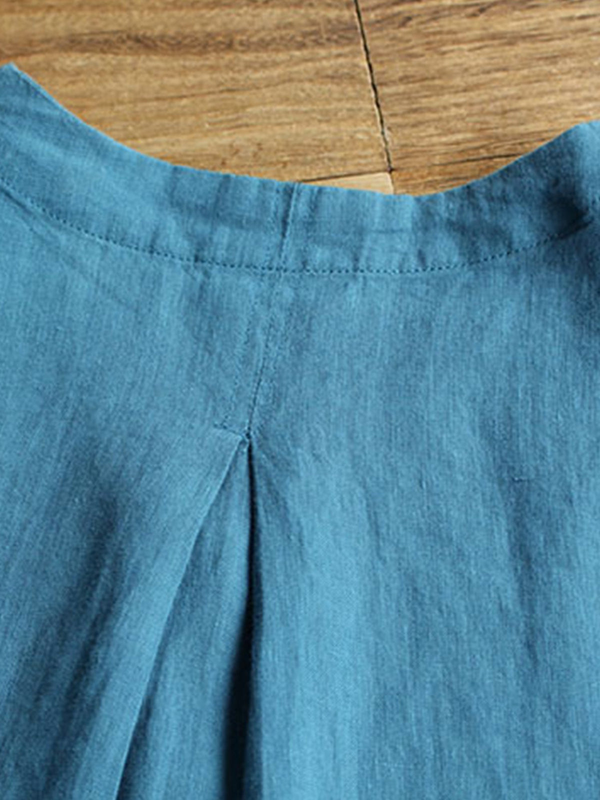Women's Cotton Linen Embroidered Loose Casual T-Shirt