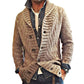 MEN'S VINTAGE LAPEL KNIT CARDIGAN JACKET  05701756X