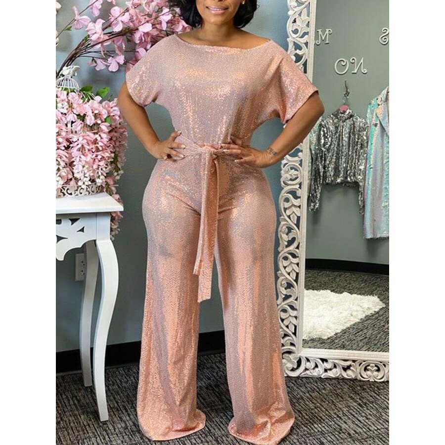 Symphony Laser Sequin Jumpsuit