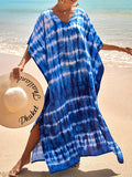 Ladies Spring Summer Beach Resort Style Loose Print Dress