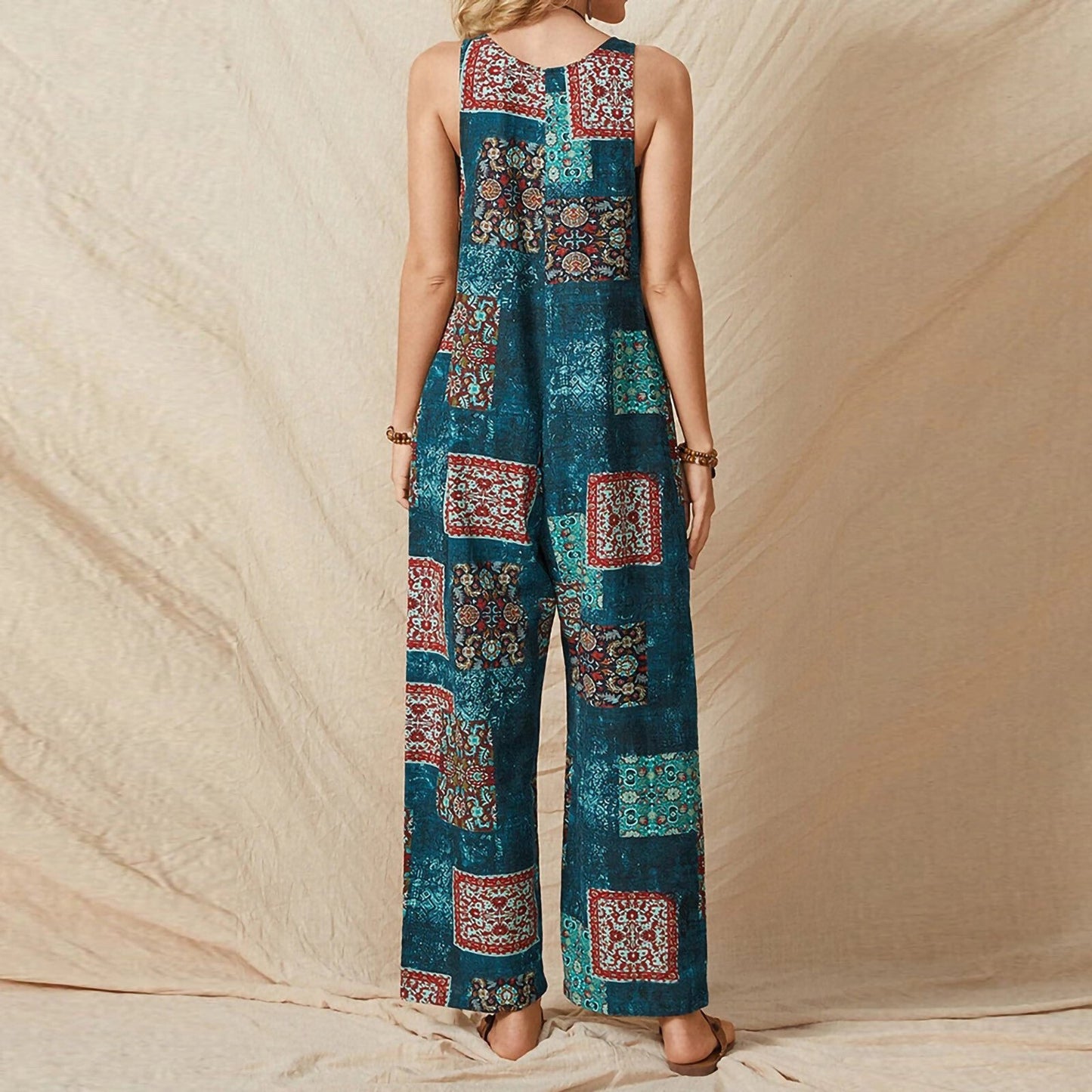 Vintage Leisure print jumpsuit