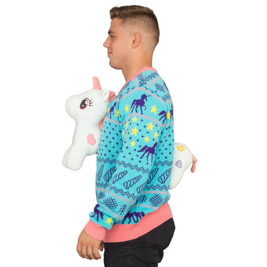 3D Unicorn Ugly Christmas Sweater