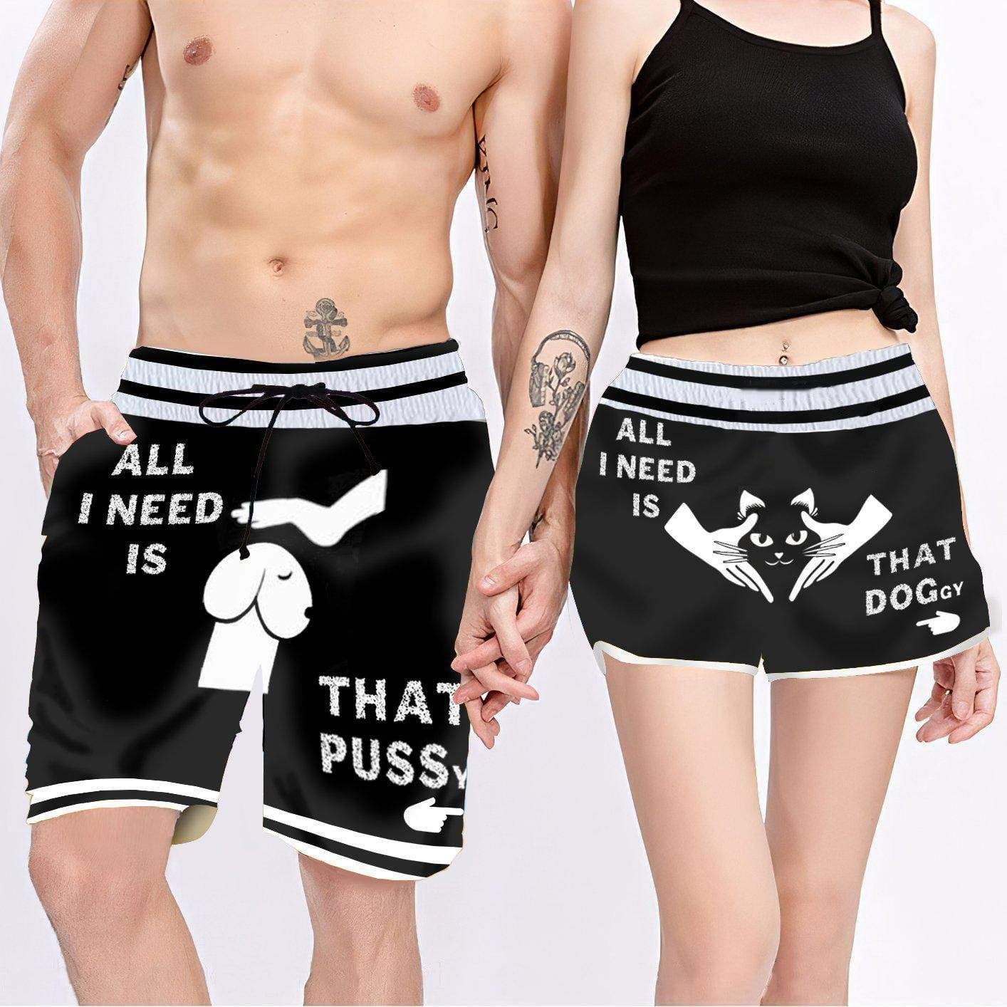 Couple Matching - Pussy & Doggy - Shorts