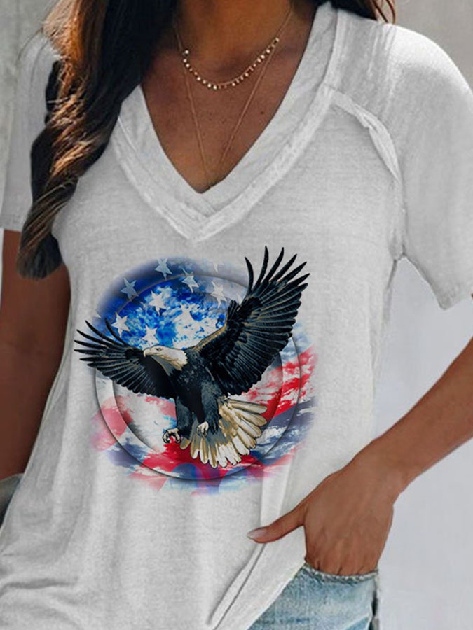 Vintage Print Short Sleeve T-Shirt