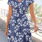 Leaf V Neck Elegant Dresses