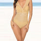 Ladies Striped One Piece Swimsuit