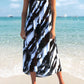 Black Tie Dye Print Cover Up
