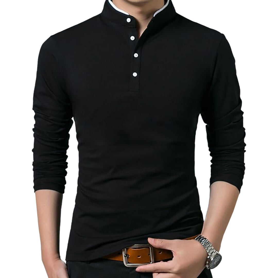 Rakkiss™ Buttoned Collar Polo Shirt