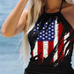 Drawstring Print Swimsuit