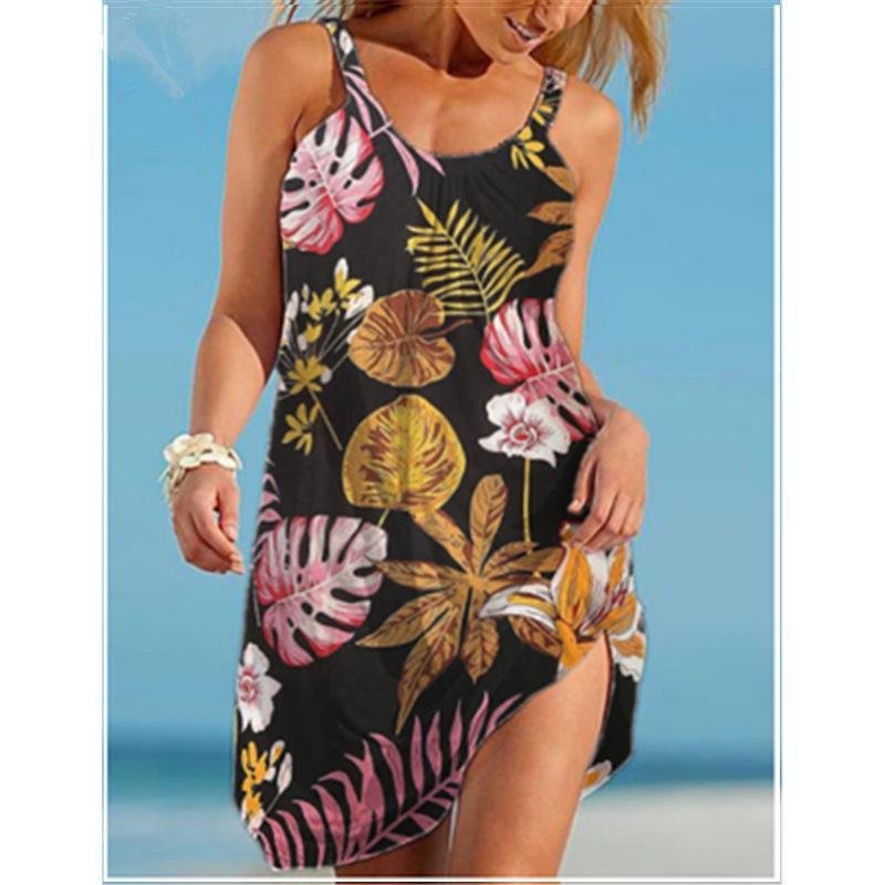 Floral Printed Beach Dress