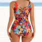 Women's Floral Print One Piece Swimsuit