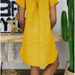 V-Neck Solid Color Shift Dresses