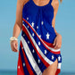 Flag Print Slip Dress