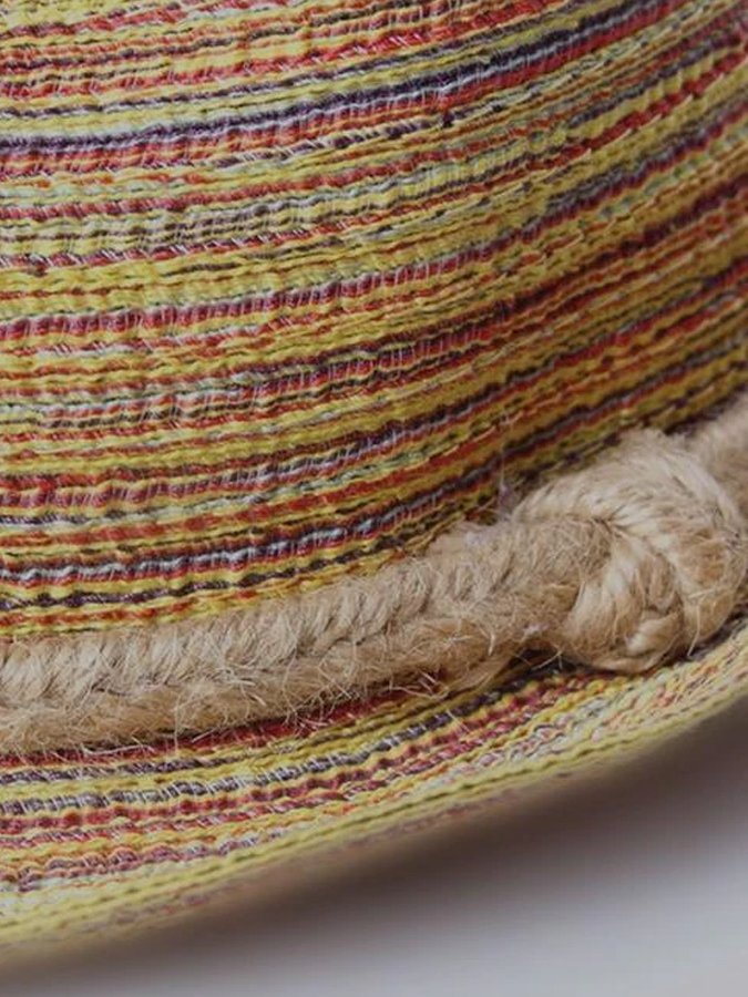 Summer Travel Sunscreen Beach Straw Hat Rainbow Sun Hat