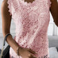 Fashion Solid Color Lace Vest