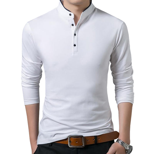 Rakkiss™ Buttoned Collar Polo Shirt