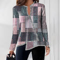 Popular Print V-Neck Top