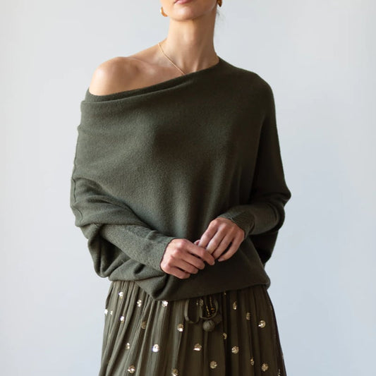 Asymmetric Draped Jumper