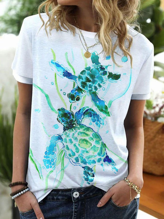 Casual Print T-Shirt