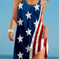 Flag Print Slip Dress