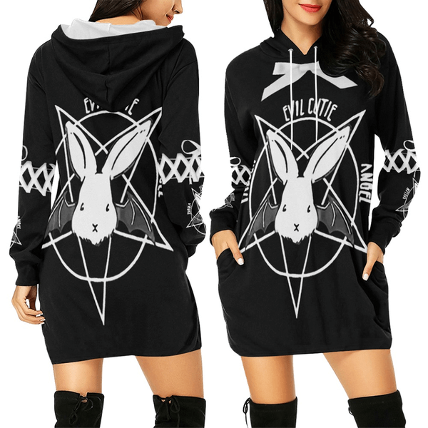 Evil Cutie Hoodie Dress