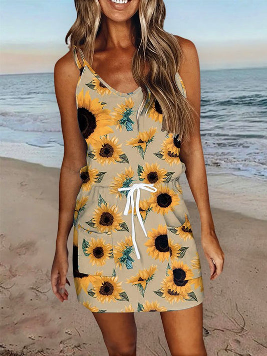 Floral Print Slip Dress