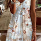 Floral Sleeveless Above Knee Slip Dress