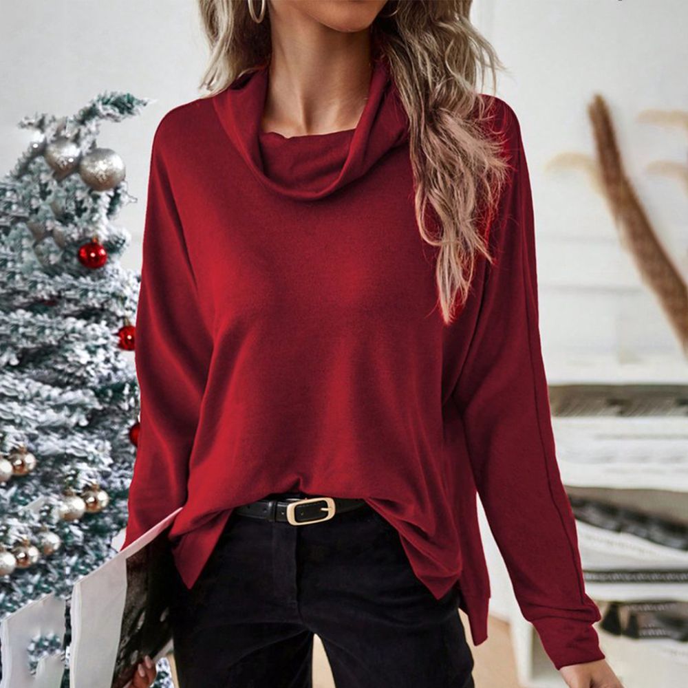 Basic Turtleneck Plain Top