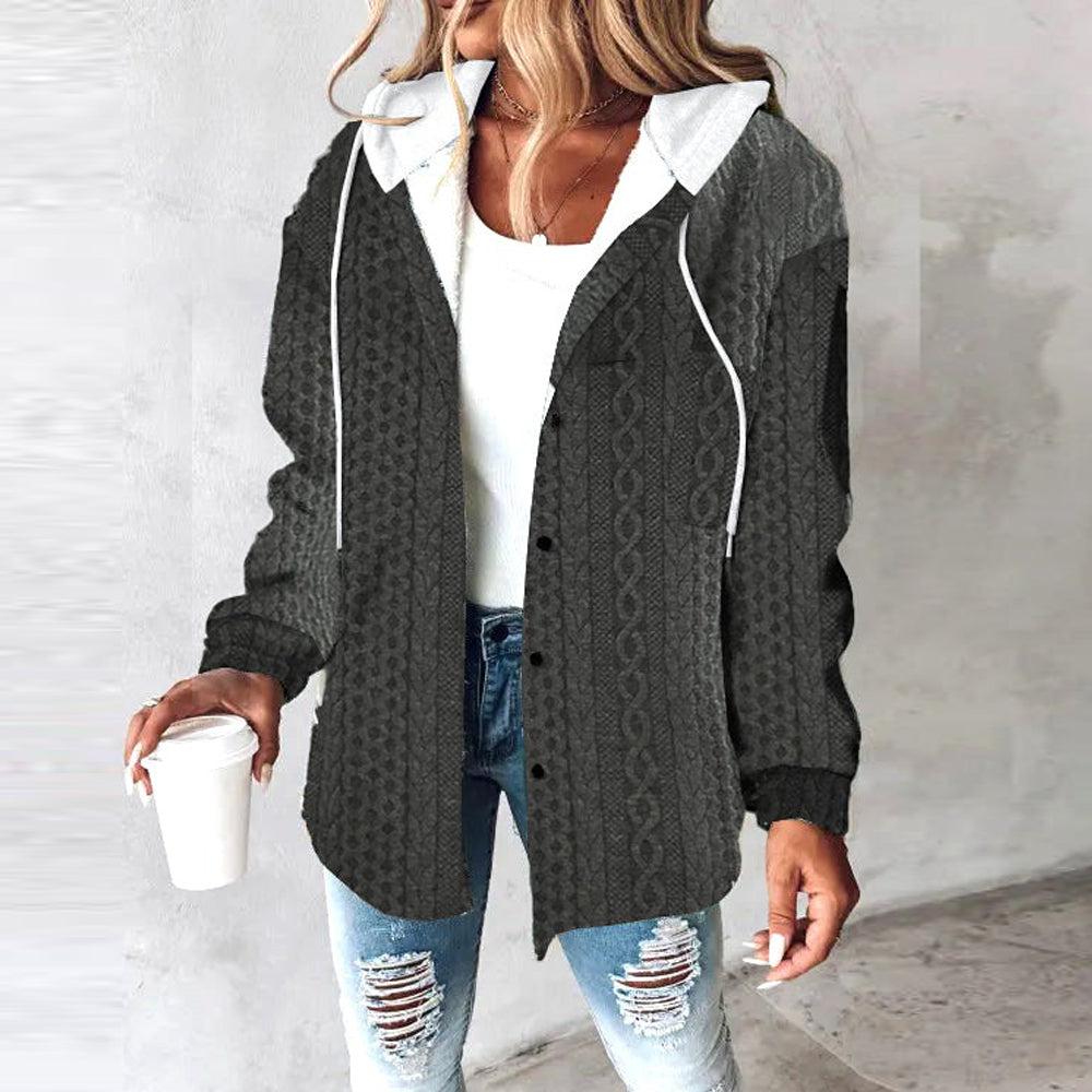 Black Hoodie Long Sleeve Outerwear