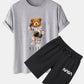 Astronaut Bear Print T-Shirt & NASA Print Shorts