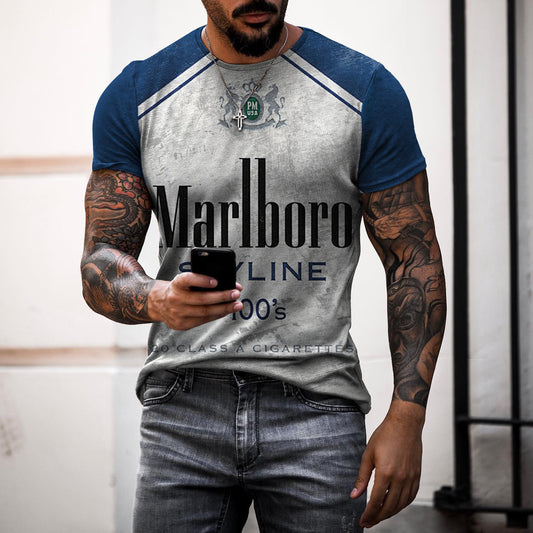 Men's Printed Vintage Retro Rock T-Shirt