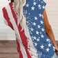 Women's Flag Print Casual Tee Shirt