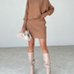 Turtleneck Skirt Set