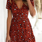 V-Neck Leopard Dress