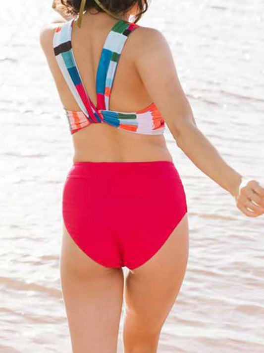 Vacation Geometry Two-Piece Bikini Set