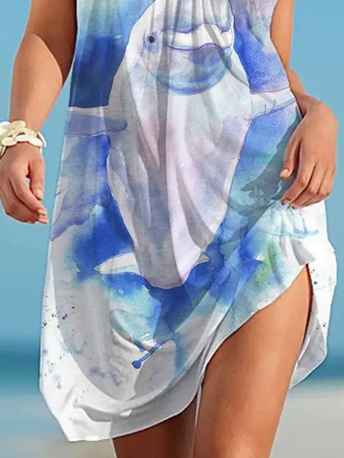 Dolphin Holiday Slip Dress