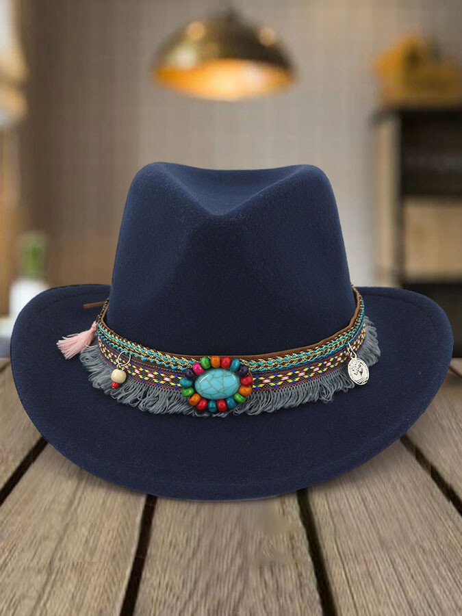 Western National Style Top Hat