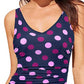 Ladies Polka Dot One Piece Swimsuit