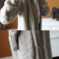 Women Winter Knit Coat Hoodie Outerwear Long Coat