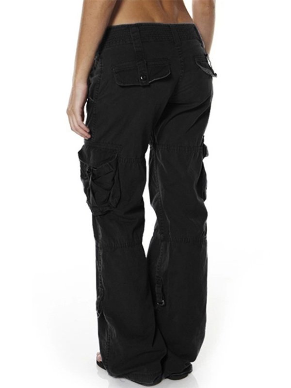 Hip Hugger Comfy Cargo Casual Pants