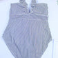 Ladies Striped One Piece Swimsuit