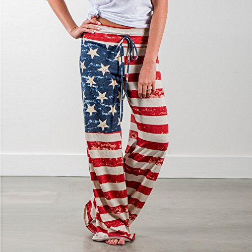 Womens Pajamas High Waisted Floral Print Pants