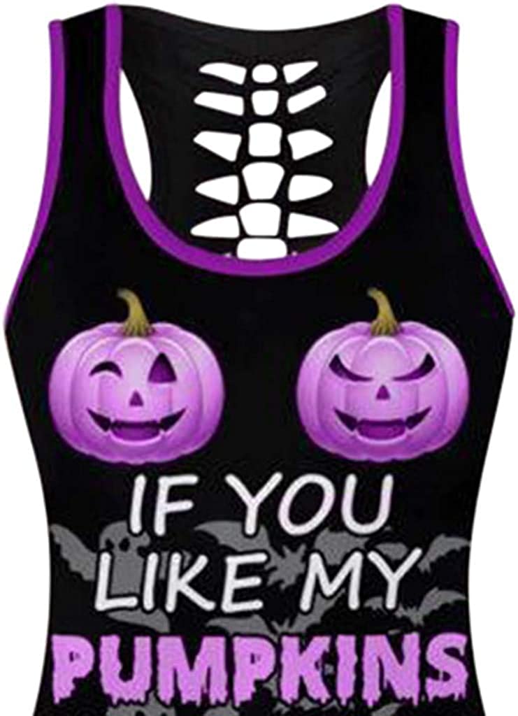 Halloween Sleeveless Tank Top Set