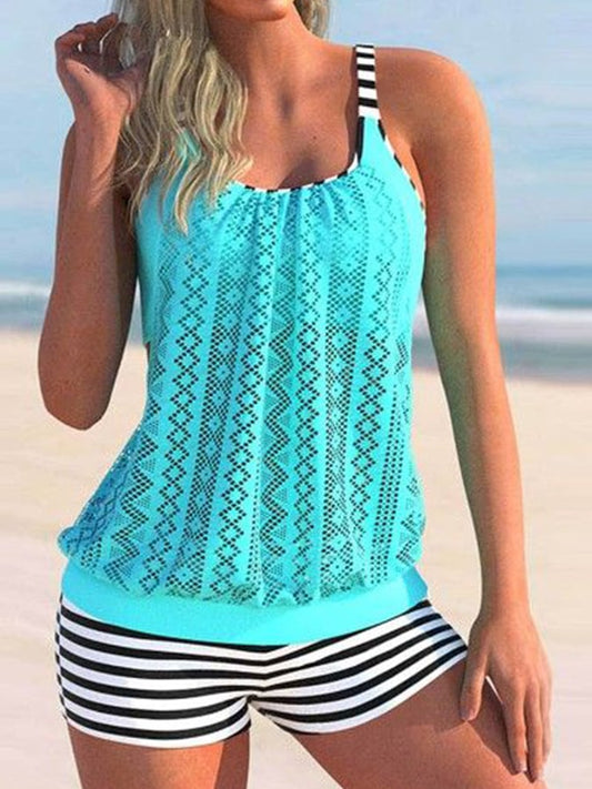 Women&#039;s Lace Stitching Resort Swimsuit Set