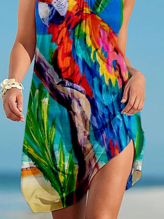 Printed Vacation Casual Dress