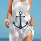 Anchor Print Beach Dress