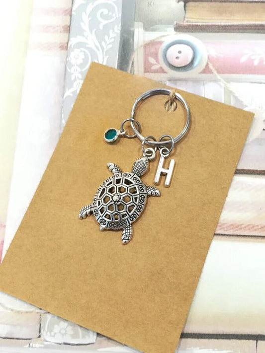 Beach Turtle Alloy Key Chain