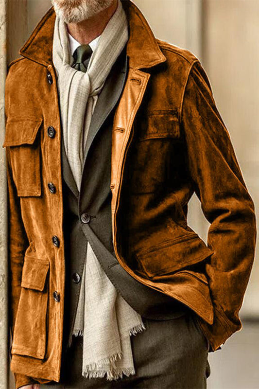 EXPLOSIVE SUEDE CASUAL FASHION JACKET MEN